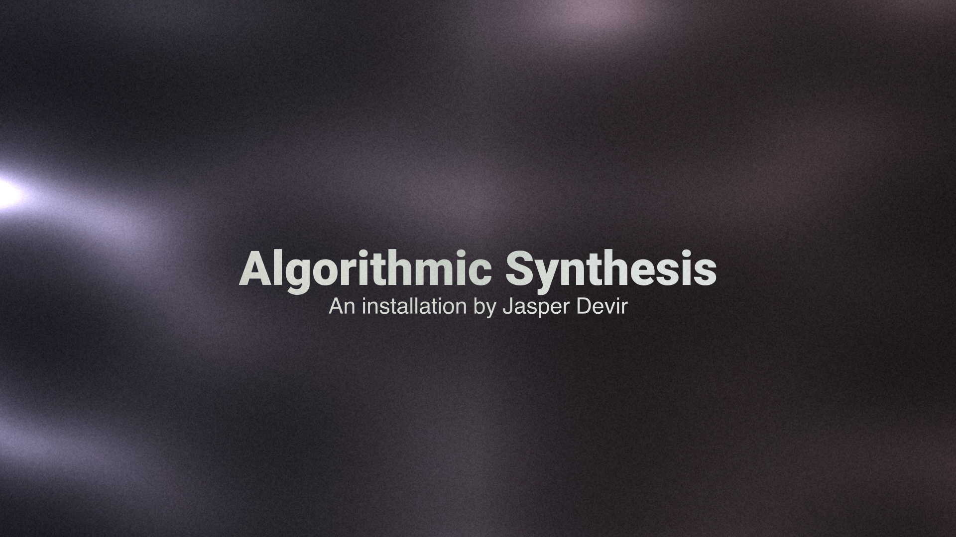 Algorithmic Synthesis2